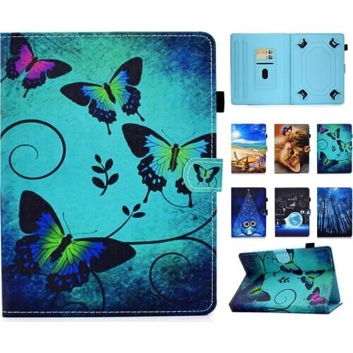 Print PU Leather Stand Case for Tolino Page/Shine/Vision 3 HD/Vision 2 6 Inch Reader Magnetic Cover for Digma S683G Ebook 6 Inch