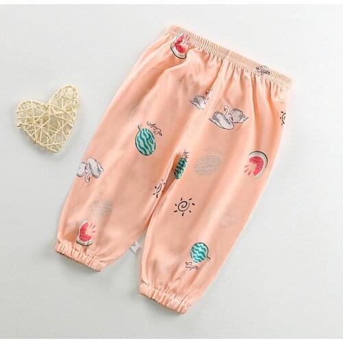 Childrens anti-mosquito pants baby lantern pants boys and girls summer kids Toddler Casual pants
