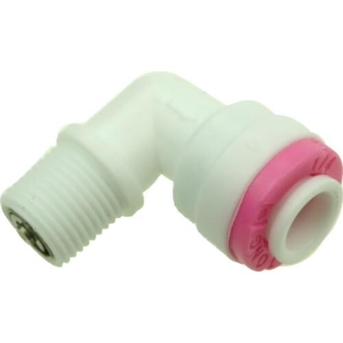 1/8" male 1/4" Tube Elbow Quick Connection Check Valve Fittings Aquarium RO Water Filter Reverse Osmosis System