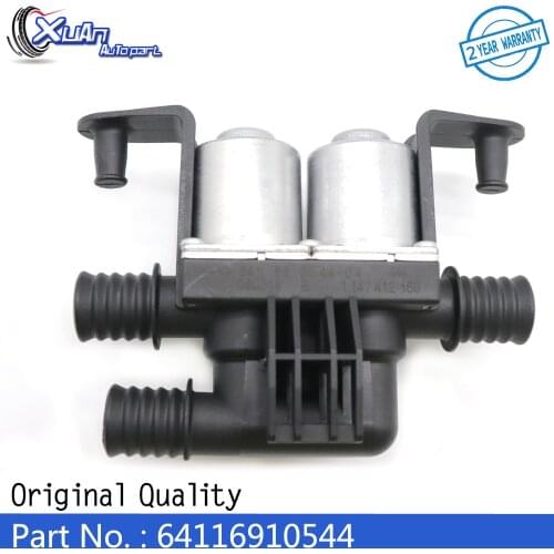 XUAN Heater Control Water Valve Solenoid 64116910544 for BMW E53 E70 F15 X5 00-15 E71 F16 X6 4.4i 4.8i 35iX 40iX 1147412166