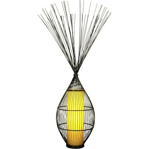 New Chinese Zen Floor Lamp Living Room Coffee Table Bedroom Study Lamp Southeast Asia Hotel Japanese Tea House Inn Lamp