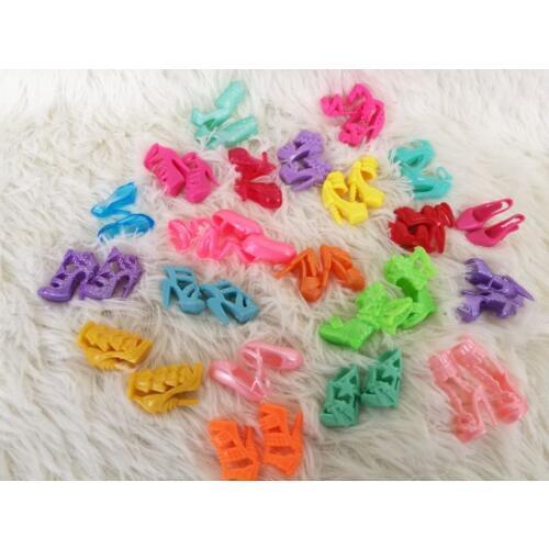 10Pairs Colorful Assorted Heels Sandals Toy Girls Gift toys for girls Different Styles Shoes For barbie Doll