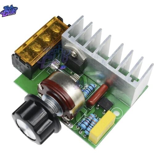 AC 220V 4000W SCR Adjustable Voltage Regulator Dimming Dimmers Motor PWM Speed Controller Governor Thermostat regulator