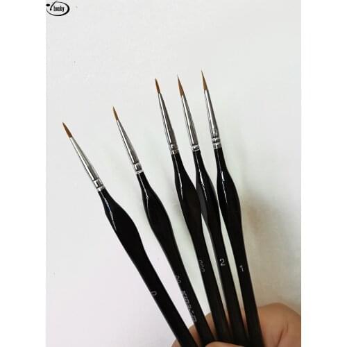 Gunda Model Coloring Tools Triangle penholder Scriptliner Line Marker Oil Painting Pen Watercolor Brush Painting Supplies 5pcs/S