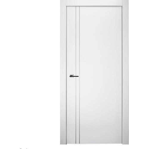 Contemporary solid wood door slab lacquered enamel modern interior door shaker H1906