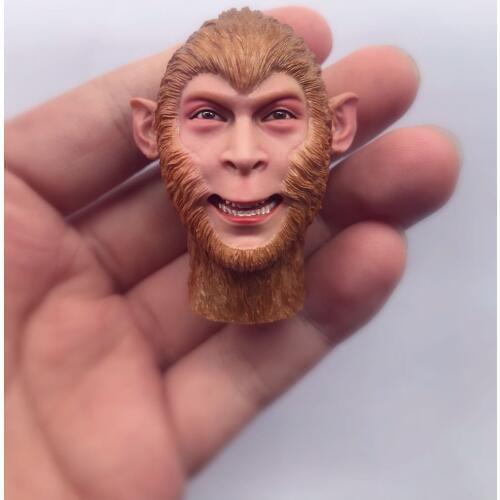 Smile Sun Wukong Head Sculpt 1/6 Scale The Monkey King Head Carved Toy Model action figure toy