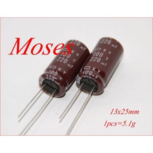100v 220uf 100% Original New NCC KY Series Electrolytic Capacitor Capacitance Radial 13x25mm