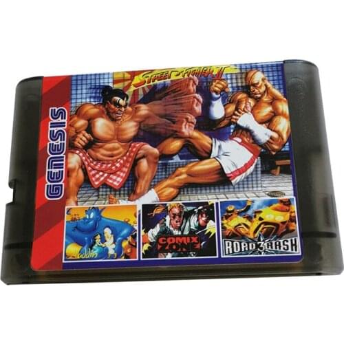 196 in 1 Multi Cartridge Games For Sega Genesis Mega Drive PAL NTSC Console