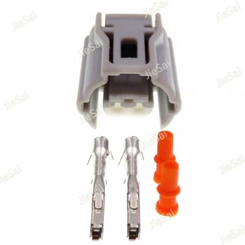 2 Pin Plastic Housing Sealed Connector With Terminal And Rubber Seals 0.6 Series Auto Electric Wire Waterproof Socket