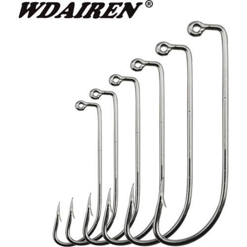 20pcs/lot WDAIREN Wide Belly Crank Hooks Texas Rig Fishing Worm Bait Fishing Hook Ocean Fishing Tackle Boat Fishing WD-065