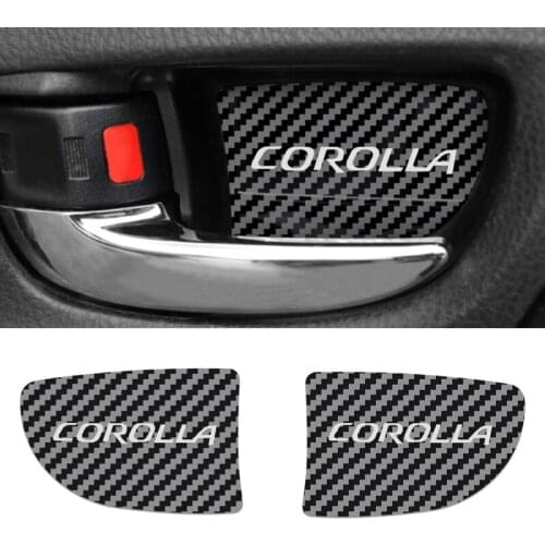 4pcs Stainless Steel Car Interior Door Handle Ornament Case for Toyota Camry 2012-2016 Corolla 2014-2020 Accessories