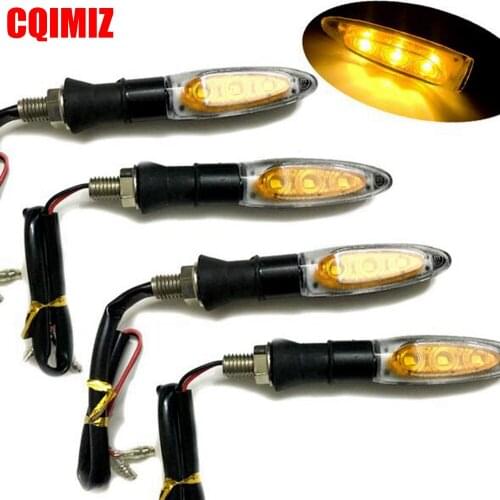 4PCS Motorcycle Turn Signal LED Lights Indicators Blinker Flasher Lamp Universal For Yamaha Kawasaki Suzuki KTM BMW