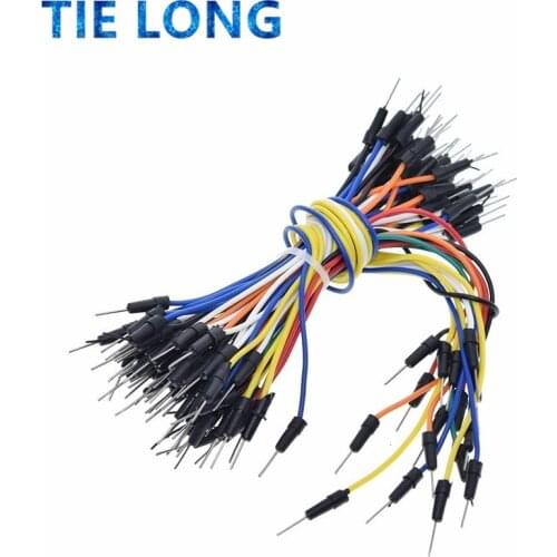 65pcs/Lot New Solderless Flexible Breadboard Jumper wires Cables Bread plate line