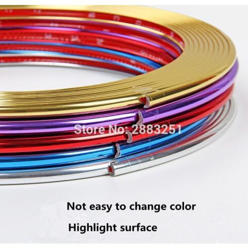 8m car accessories chrome protection wheel Rim light frame decoration for Hyundai elantra ix35 solaris accent i30 ix25 styling