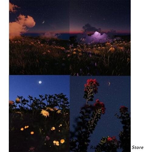 5D Diy Diamond Painting Night Scenery Cross Stitch Kits Embroidery Flower Full Square Round Drill Mosaic Picture Home Decor Gift