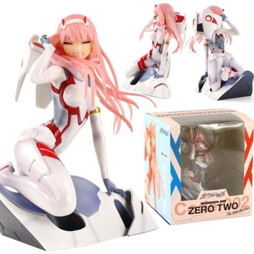 Anime Figure Darling in the FRANXX Figure White Clothes Girls PVC Action Figures Toy Collectible Model