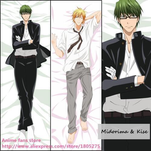 Anime Kuroko no Basuke Midorima Shintaro & Kise Ryota Japanese Pillowcase Pillow Case Cover decorative Hugging Body Bedding
