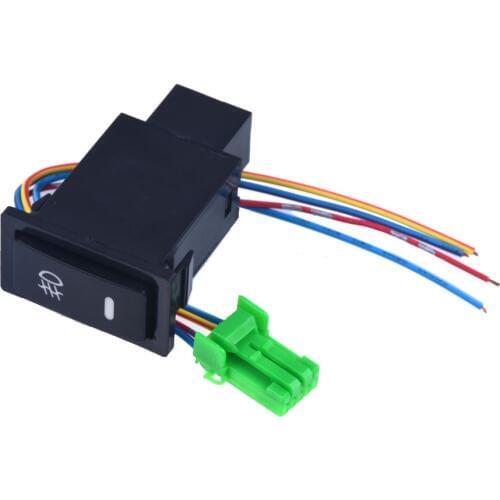 Car Switches for Toyota Corolla Vios LED Push Switch with Connector Wire Kit- Laser Fog lights Switch