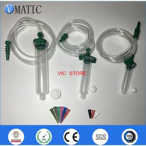 Free Shipping 5Cc/10Cc/30cc ml Glue Dispenser Plastic Pneumatic Syringe Barrel Adapter (Each Size Have 2Set, Totally 6 Sets)
