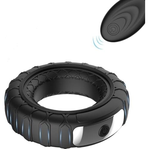 Tire Penis Ring Wireless Remote Control Silicone Cock Ring Sex Tools for Couples Sex Position Erotic Sex Toys