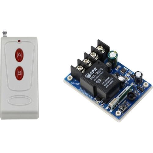 DC 12V-48V Relay Wireless Remote Control Switch Remote Control ON/OFF Receiver Remote Transmitter For Home Lamp Lighting LED