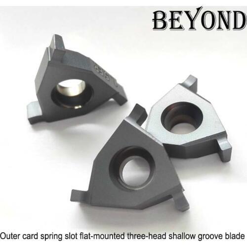 BEYOND 10pcs 16ER 16IL 16 ER IR 0.7mm 0.8mm 0.9mm 1mm 1.2mm 1.5mm 2mm 3mm Grooving Lathe Cutter for Turning Tool Carbide Inserts