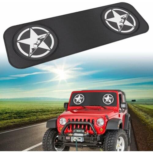 Chuang Qian Windshield Sunshade Heat Shield Sun mat for Jeep Wrangler JK JKU 2007-2018