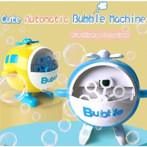Baby Bath Toys Bubble Machine Helicopter Kids Bath Toy Bathtub Soap Automatic Bubble Maker Baby Outdoor educational Toy for kids