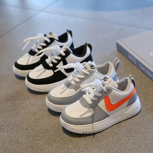 Kids Sneakers For Girls Spring 2021 New Fashion Boys All-match Casual Shoes Childrens Leather Shoes Boys Trainers Running Shoes