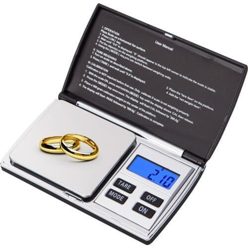 Electronic Balance Digital Jewelry Scale 0.01g 500g Mini Reloading Carat Diamond Gold Gram Bijoux Weight Scale libra bascula LCD