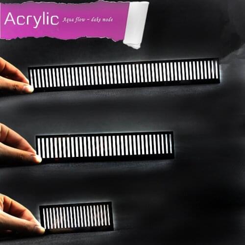 Fish tank filter overflow baffle aquarium water transparent black baffle acrylic comb aquarium accessories