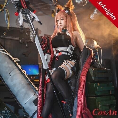 Hot Game Arknights Angelina Cosplay Costume Full Set Combat Uniform Suit Female Party Role Play Clothing S-L In Stock