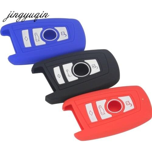 Jingyuqin 30pcs Silicone Car Key Cases Automotive Supplies Car Key Cover for BMW 525li New 3 Series 5 Series 7 Series x6 x3x4