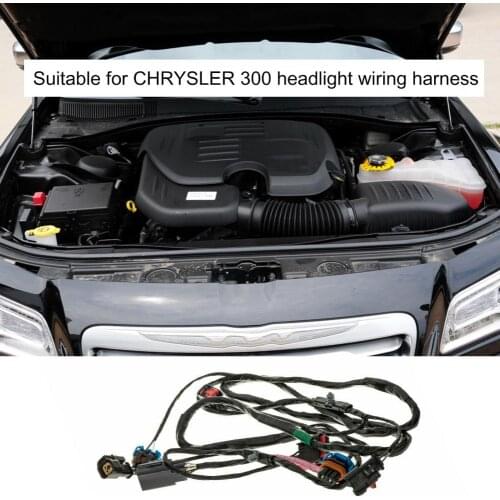 Headlight Harness Easy Installation Replaceable Lamp Wiring Harness Car Accessory 05087271AA for Chrysler 300 2006-2014