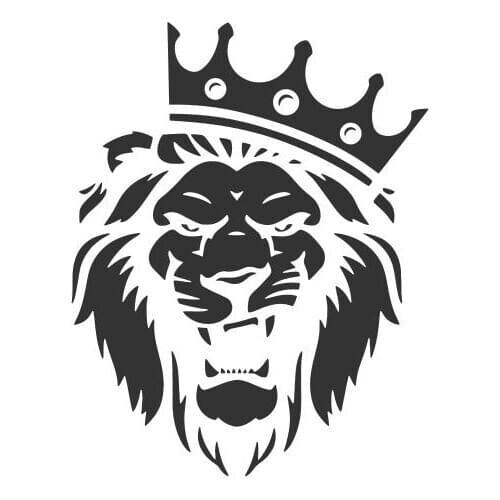 Hot Car Sticker CLion Wearing A Crown of Kings' Rights Accessories Vinyl Car Styling Cover Scratches Motorcycl PVC 16cm X 12cm