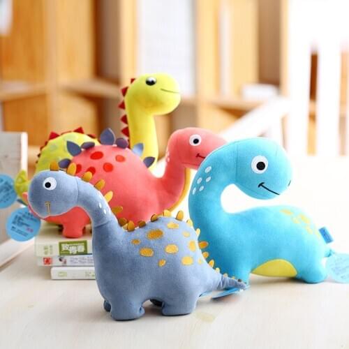 Lovely cartoon colourful dinosaur plush toy about 25cm soft doll baby toy Christmas gift h1689