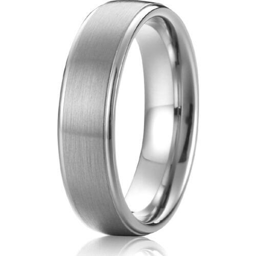 Lifetime collection white gold color custom handmade titanium promise wedding bands rings for men full size 5 to 15