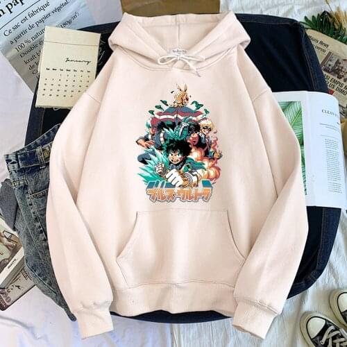My Hero Academia Japan Anime Mens Hoodie Hot Sale Loose Sweatshirts Harajuku Autumn Clothing Fleece Oversized Tracksuit For Male