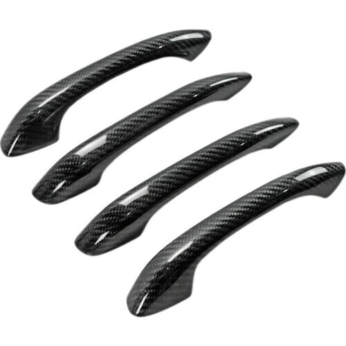 Real Carbon Fiber for Porsche- MACAN Cayenne Panamera 2014-2020 Door Handle Cover Trim Car Accessories