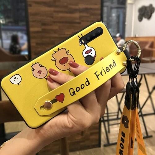 New Arrival Wrist Strap Phone Case For Alcatel 3X 2019 Anti-dust Silicone Shockproof Wristband Dirt-resistant Cute Phone Holder