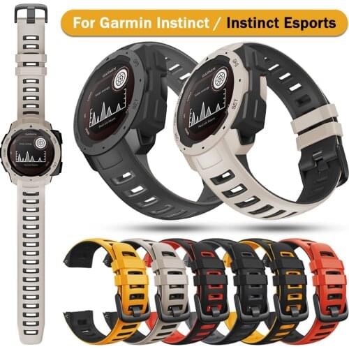 New Replacement Sport Strap For Garmin Instinct Adjustable Strap Bracelet For Garmin Instinct Esports Watch Soft Silicone Strap