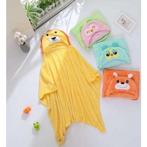3D Baby Blanket Neonatal Hold Flannel Hooded Blankets Swaddling For Toddlers Infant Envelope For Newborns Hooded Bathrobe Towel