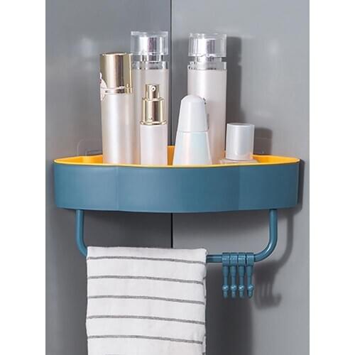 Portable Bathroom Storage Rack Drain Design Space Saving Separable Storage Box Plastic Rack For Home Storage Holder Organizer