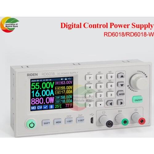 RD6018 18A Constant-Voltage and Constant-Current Direct-current Power-Supply Module Keypad PC Software Control Voltmeter