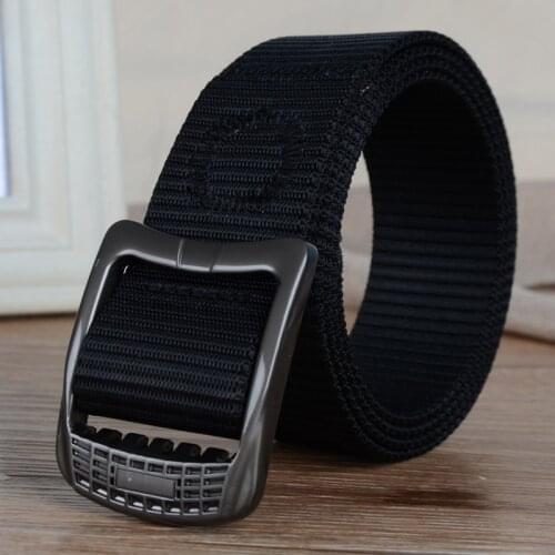 Outdoor leisure canvas beltNylon belt generation beltSimple wild student mens day buckle belt