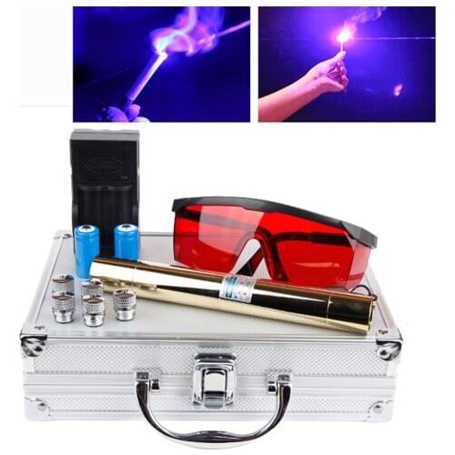 Most Powerful 500000mw 500w 450nm Blue Laser Pointers Flashlight Burn Match Candle Lit Cigarette Wicked LAZER Torch Hunting