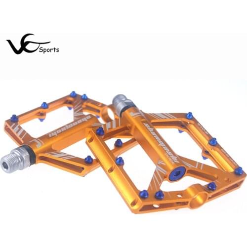 SMS Bicycle Pedal MTB Mountain Bike Pedals MTB 4 Bearings Fixie Bike Footrest Big Flat Treat Ultralight 306g Cycling 9/16 BMX