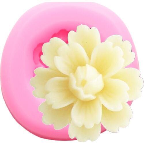 Cherry Blossoms Silicone Molds Flower Fondant Wedding Cake Decorating Tools DIY Cake Baking Chocolate Candy Polymer Clay Mould