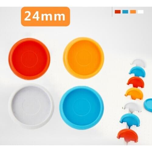 30PCS 24MM Binding Ring Notebook Mushroom Hole Button Plastic Buckle Disc Notepad Buckle Mushroom Hole Loose-leaf Notebook
