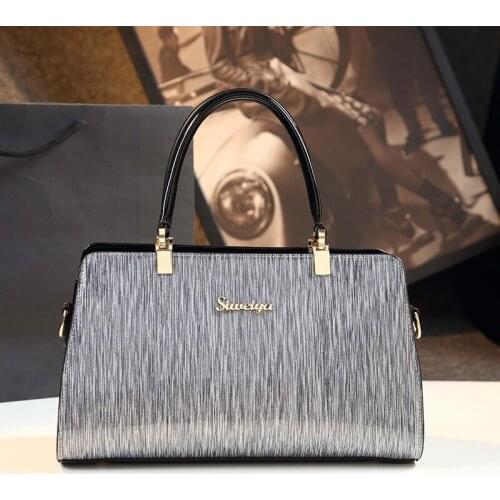 Women bag fashion mother bag leather handbags patent leather shoulder bag Messenger
